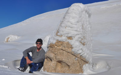 Climbing the Mountain of Nemrut in Winter to Gaze into the Mysterious Statues of the Ancient King Antiochos