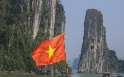 Exploring Hanoi, Ha Long Bay and Southern Vietnam by Motorbike Taxi in 2004