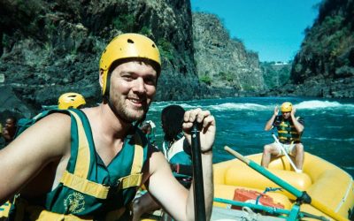 White Water Rafting in the Category Five Rapids of the Zambezi River Beneath the Worlds Longest Waterfalls-Victoria Falls,Zambia